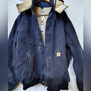 Carhartt Navy Blue FR Jacket 2XL Tall